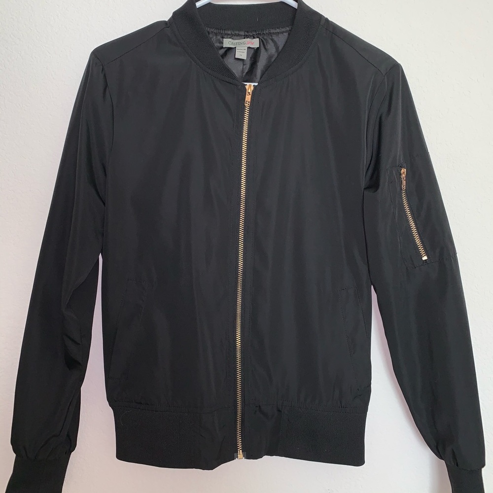 Black Bomber Jacket